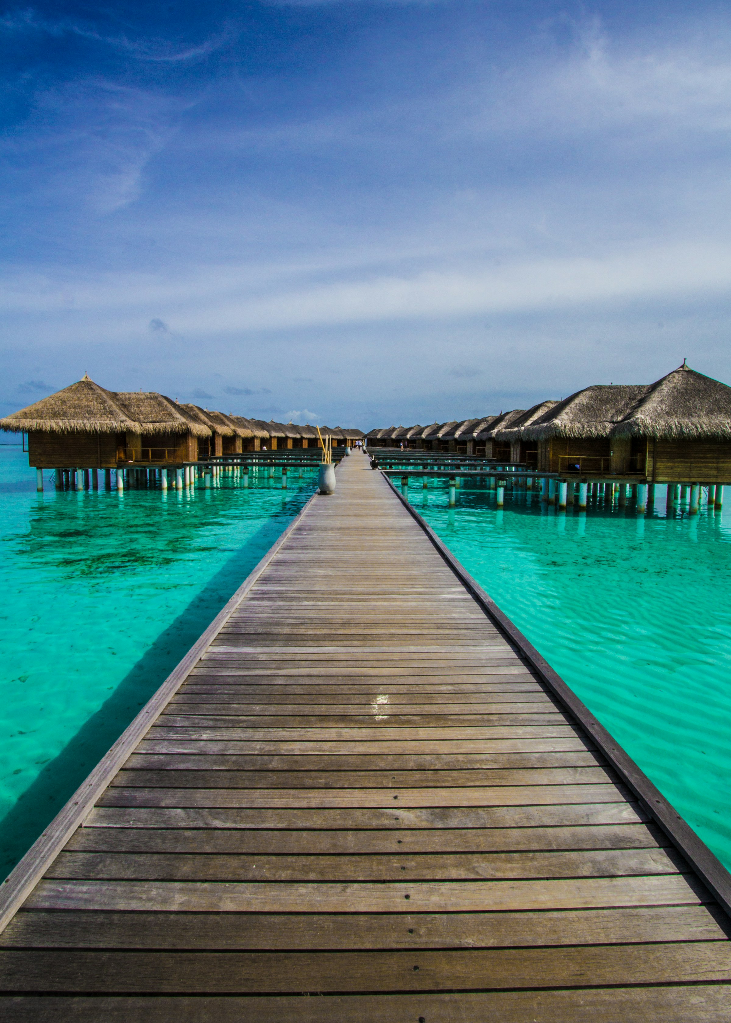 Villas de luxe sur pilotis face à l'océan Indien